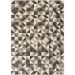 Tapete Supreme Retangular Polipropileno (400x500) Cinza e Branco