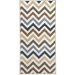Tapete Supreme Retangular Polipropileno (50x100) Azul e Cinza
