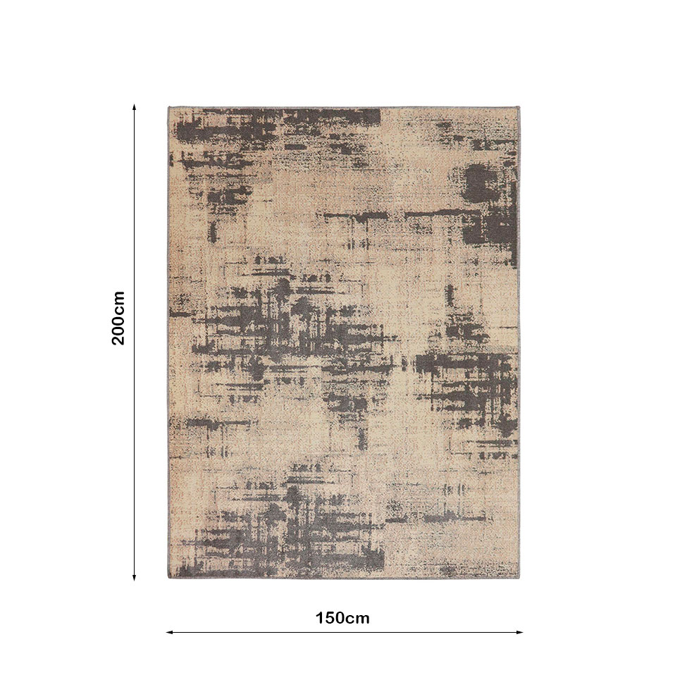 Tapete Sutil Plus Minimalista Retangular (150x200cm) Cinza