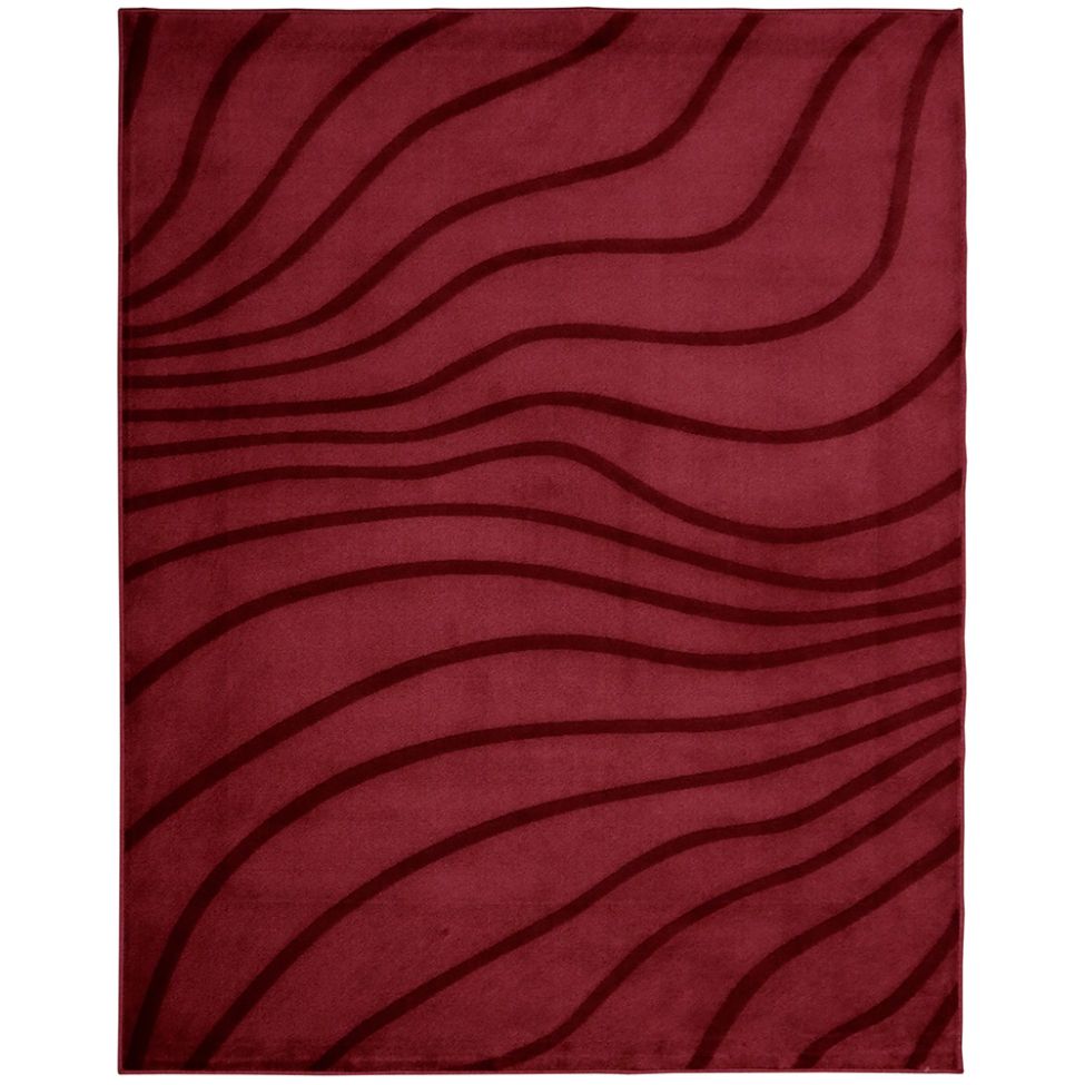 Tapete Sutil Retangular Polipropileno (200x250) Vermelho