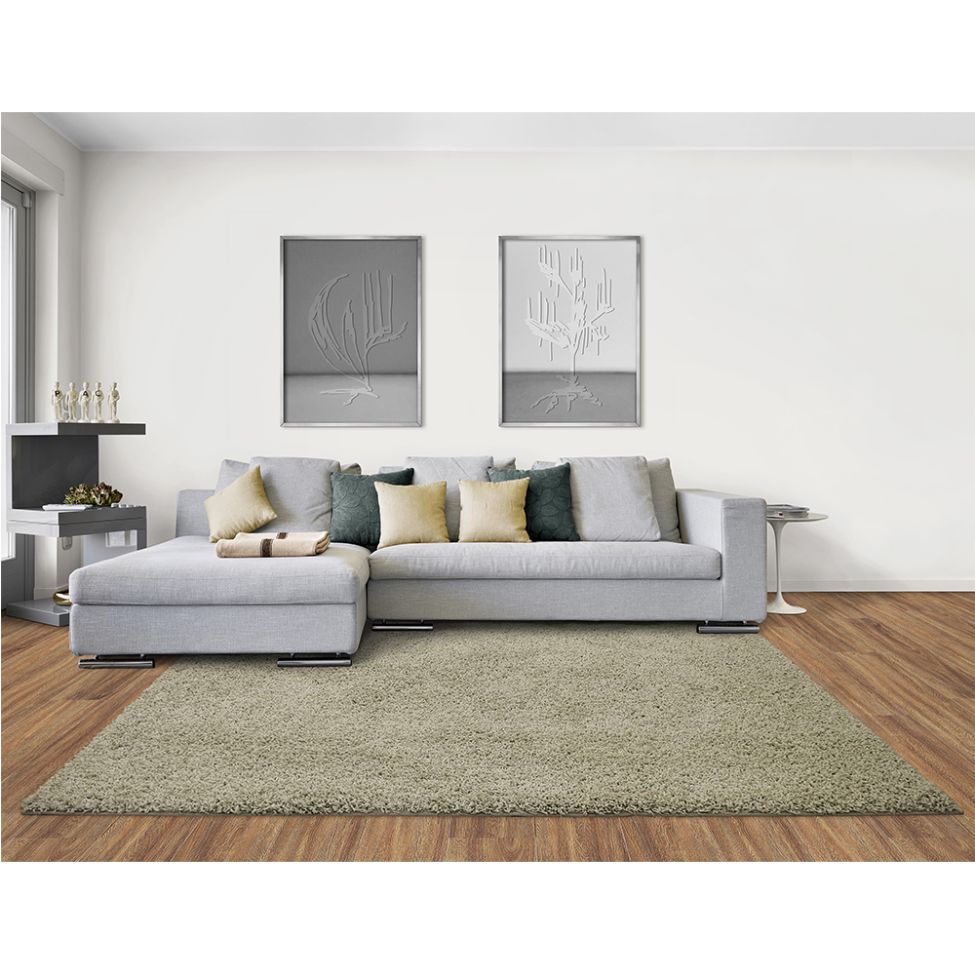 Tapete Tufting Clemant Retangular Polipropileno (200x250) Bege Claro