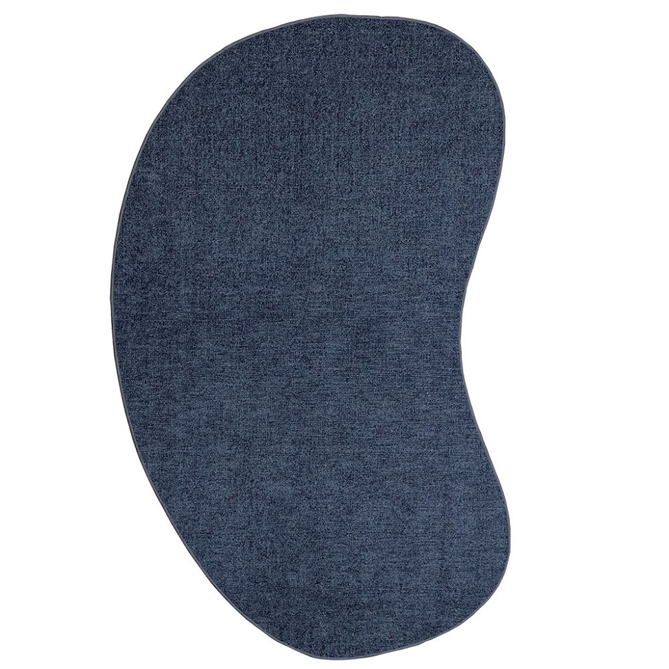 Tapete Tufting Elegant Orgânico I Bouclé (145x195) Azul Marinho