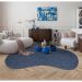 Tapete Tufting Elegant Orgânico I Bouclé (145x195) Azul Marinho