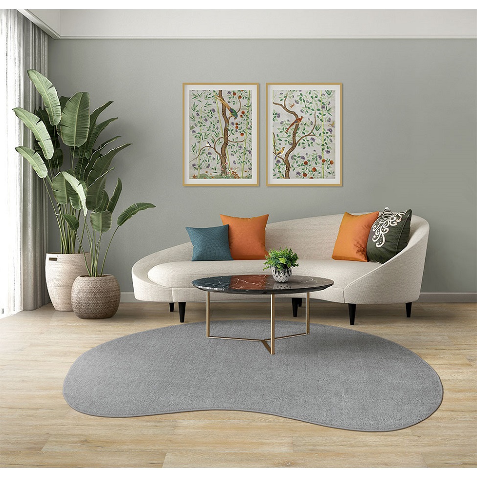 Tapete Tufting Elegant Orgânico I Bouclé (145x195) Cinza