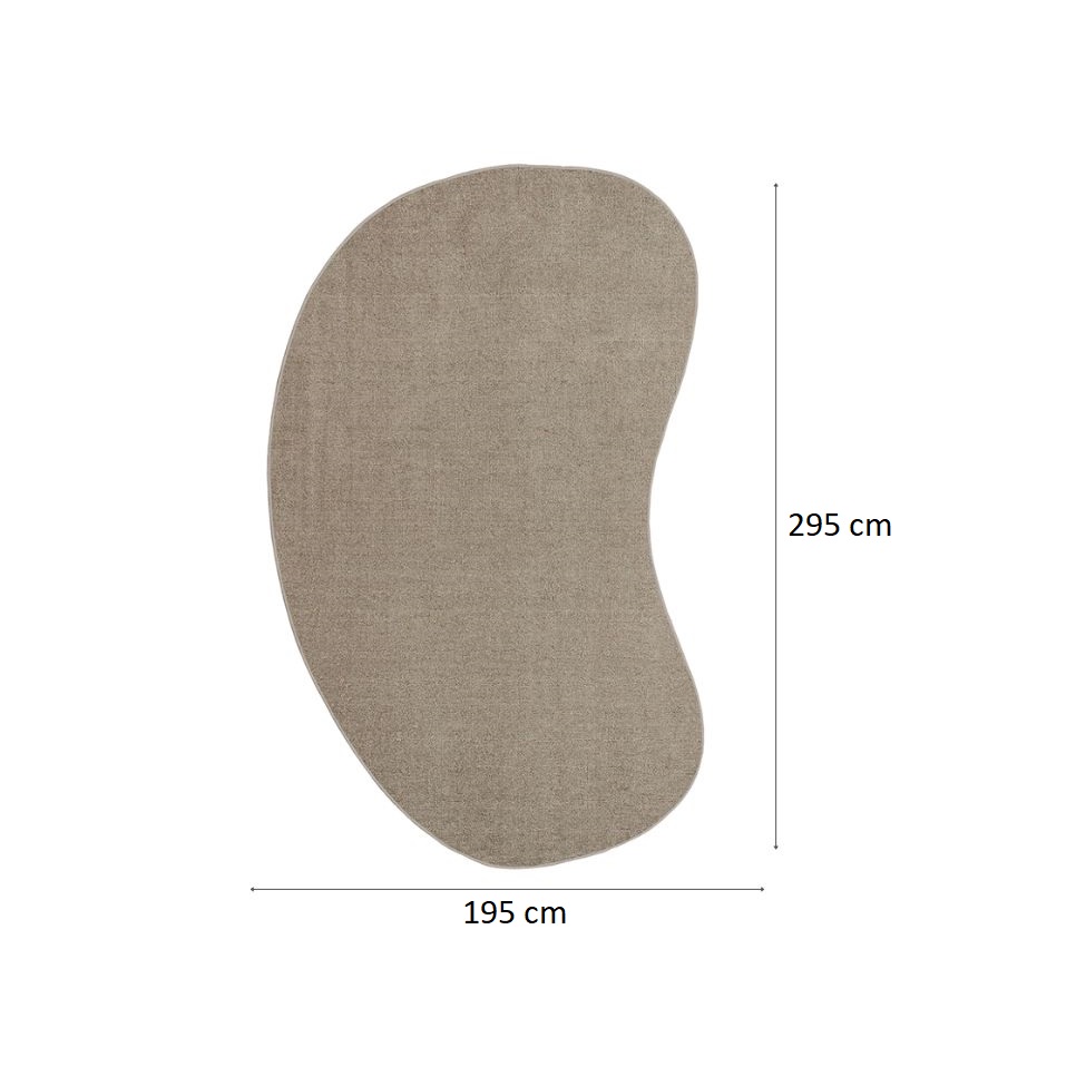 Tapete Tufting Elegant Orgânico I Bouclé (195x295) Bege