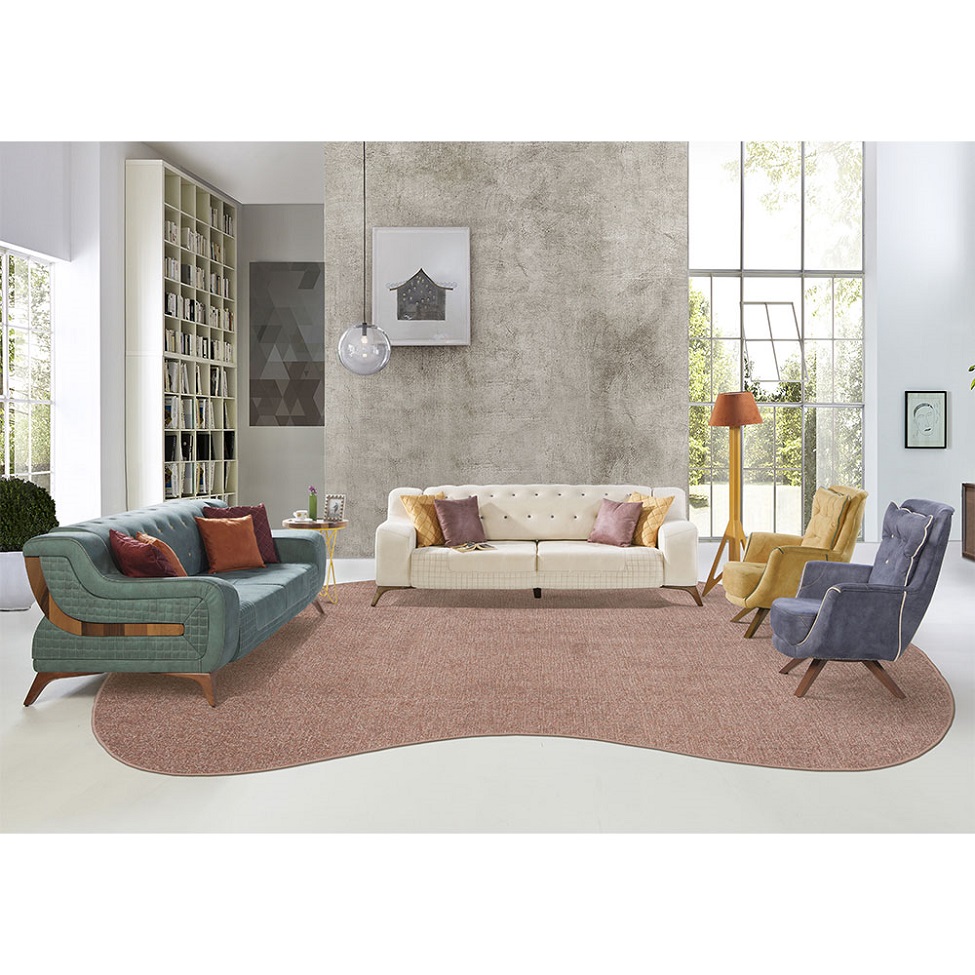 Tapete Tufting Elegant Orgânico I Bouclé (295x395) Rosê