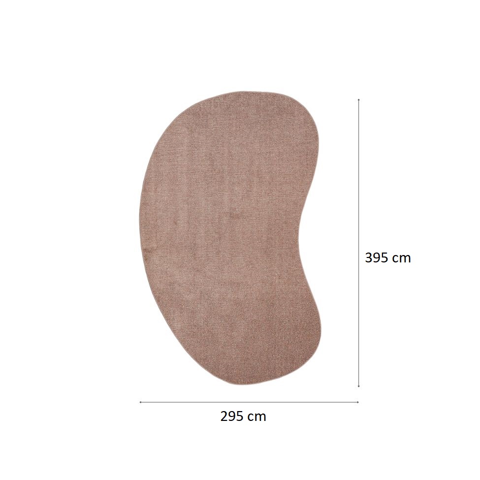 Tapete Tufting Elegant Orgânico I Bouclé (295x395) Rosê