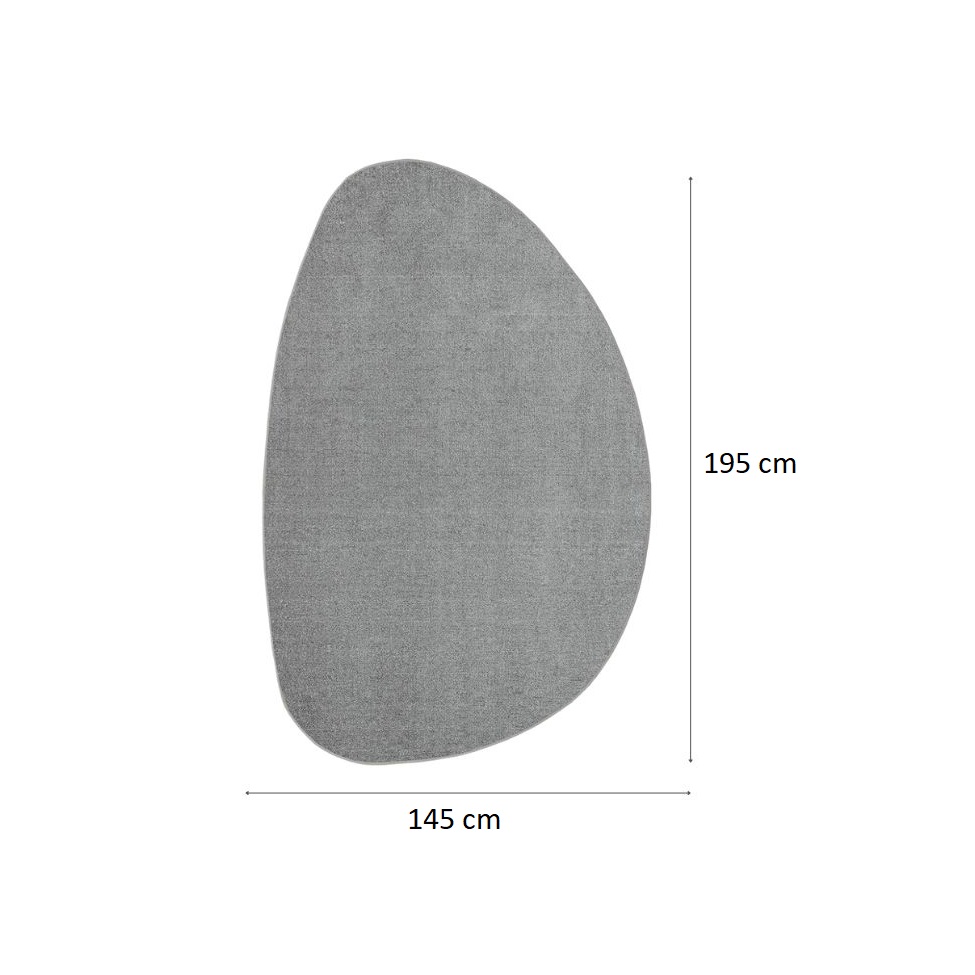 Tapete Tufting Elegant Orgânico II Bouclé (145x195) Cinza