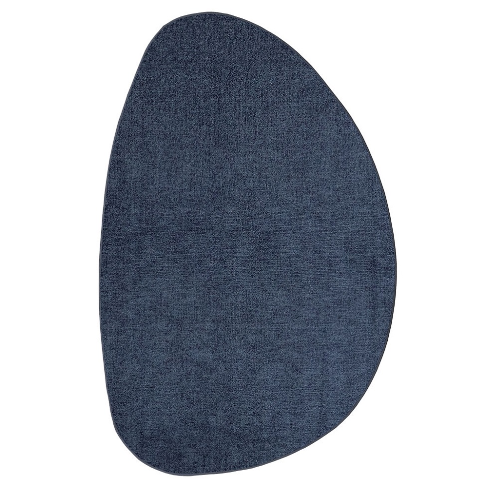 Tapete Tufting Elegant Orgânico II Bouclé (195x295) Azul Marinho