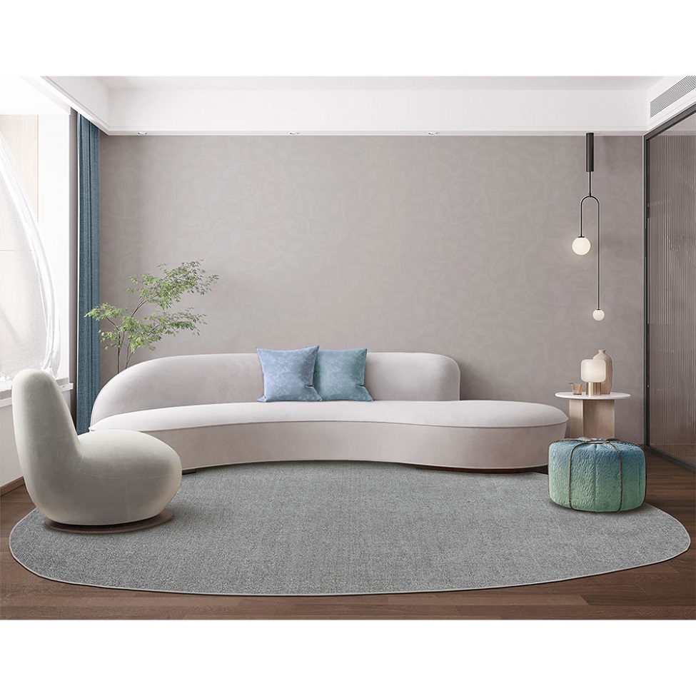 Tapete Tufting Elegant Orgânico II Bouclé (195x295) Cinza