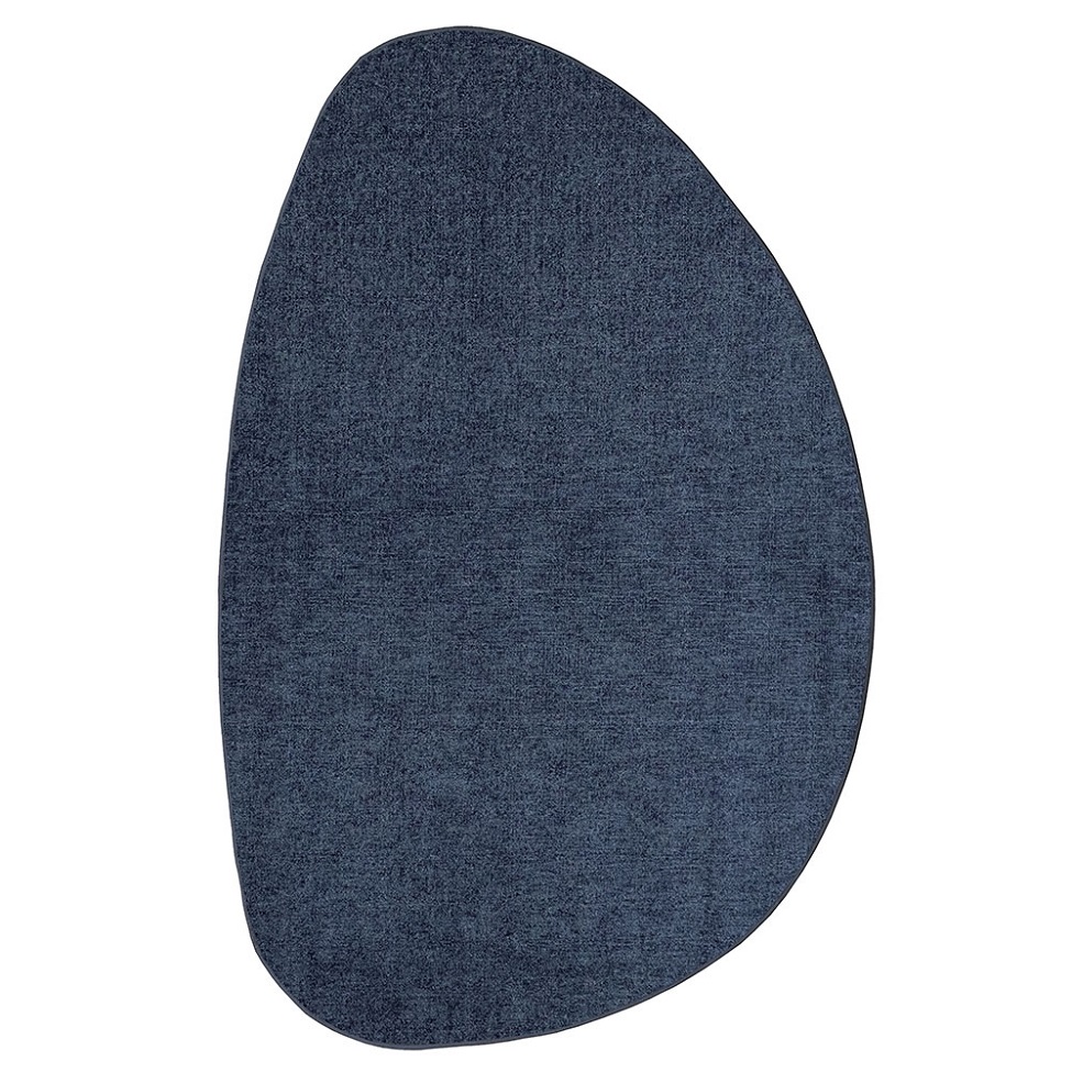 Tapete Tufting Elegant Orgânico II Bouclé (295x395) Azul Marinho