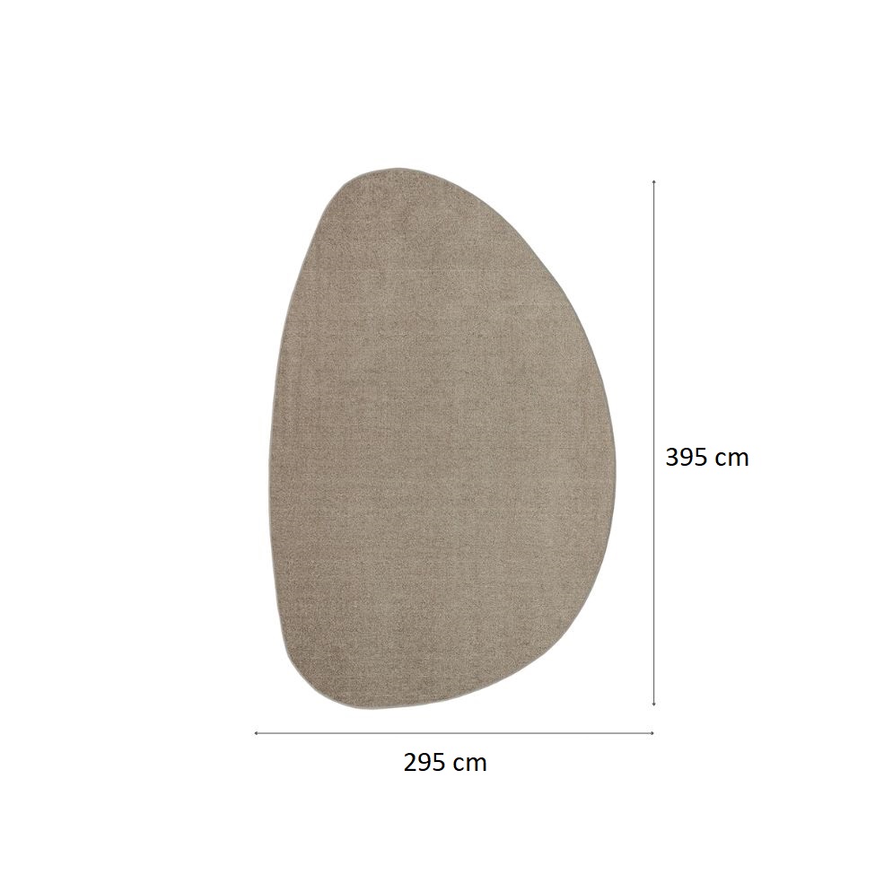 Tapete Tufting Elegant Orgânico II Bouclé (295x395) Bege
