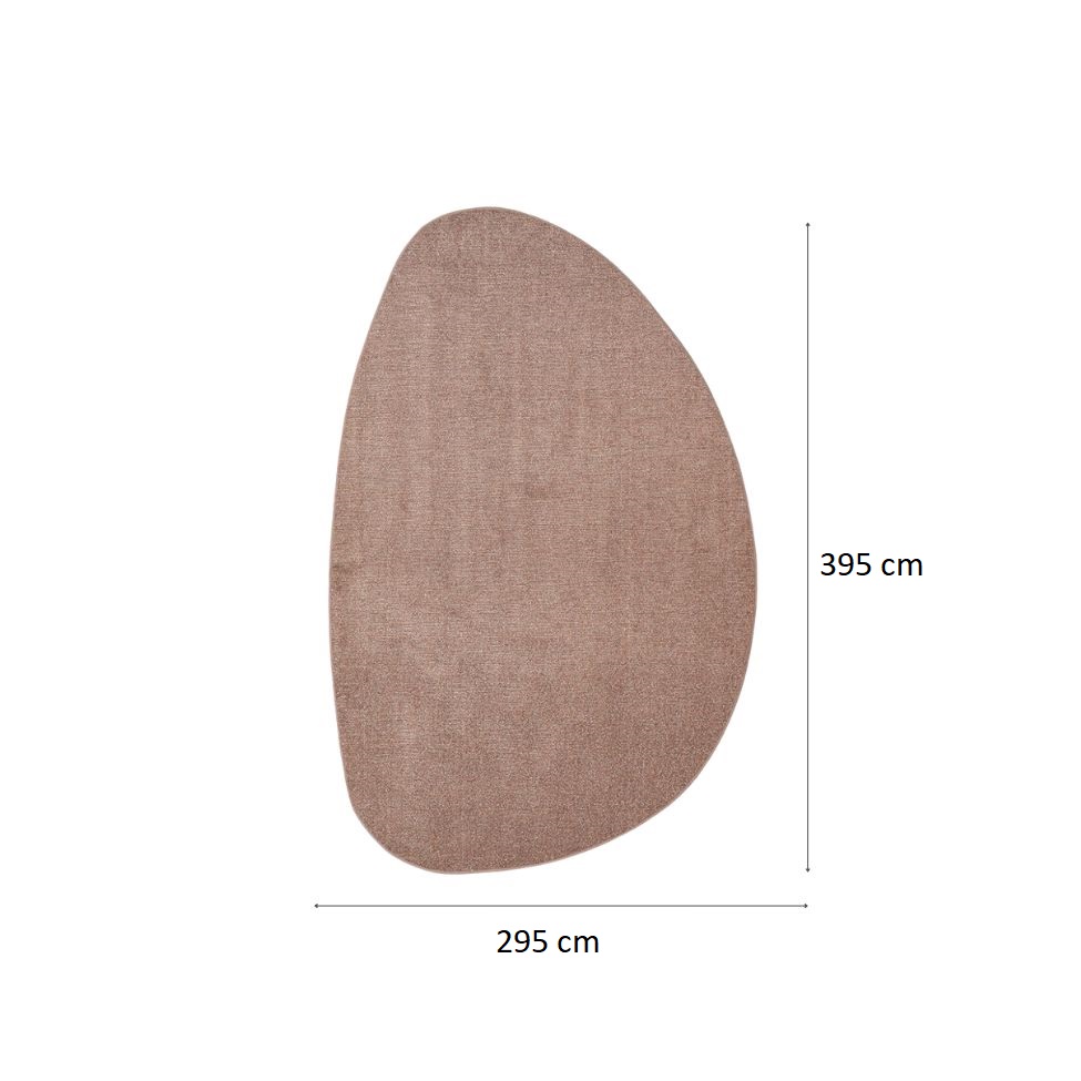 Tapete Tufting Elegant Orgânico II Bouclé (295x395) Rosê