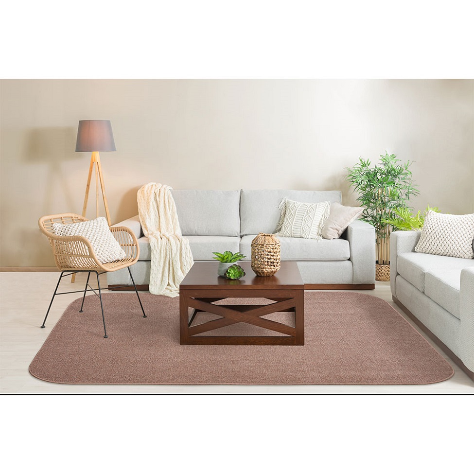 Tapete Tufting Elegant Retangular Bouclé (150x200) Rosê