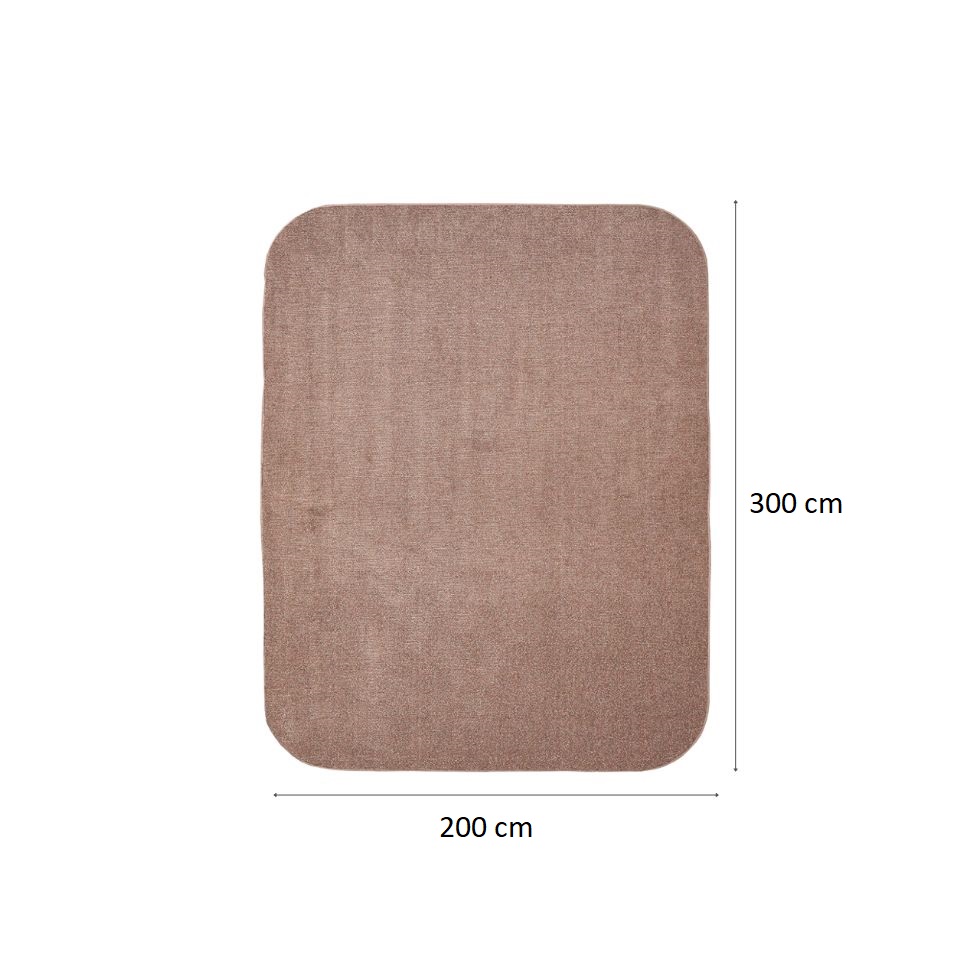 Tapete Tufting Elegant Retangular Bouclé (200x300) Rosê