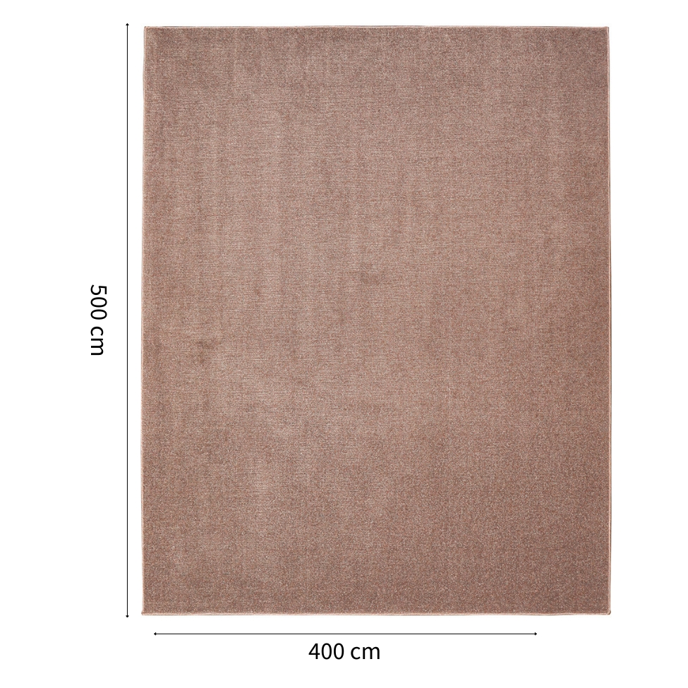 Tapete Tufting Elegant Retangular Bouclé (400x500) Rosê