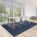Tapete Tufting Elegant Retangular Roselan (190x290) Azul Marinho