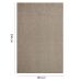 Tapete Tufting Elegant Retangular Roselan (190x290) Bege
