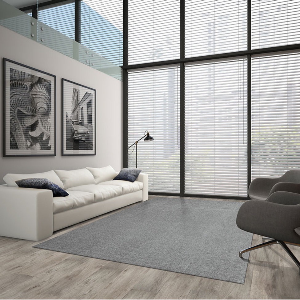 Tapete Tufting Elegant Retangular Roselan (190x290) Cinza