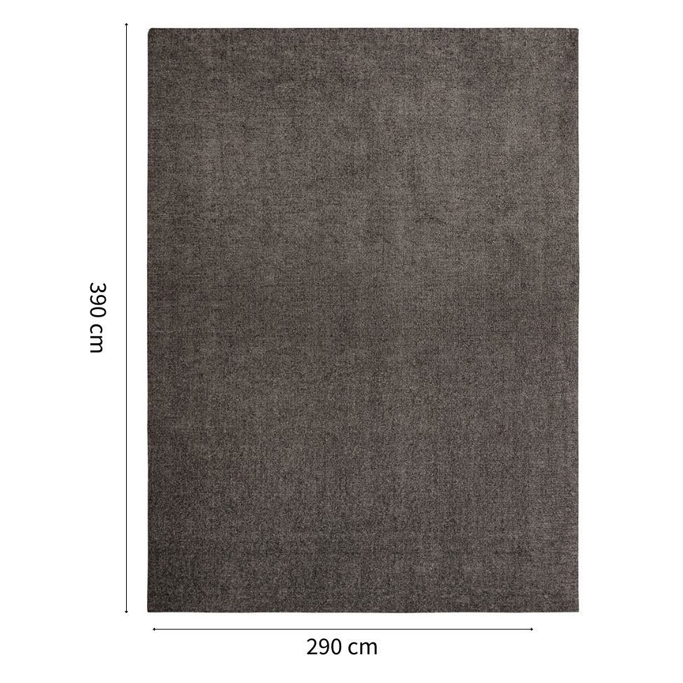 Tapete Tufting Elegant Retangular Roselan (290x390) Grafite