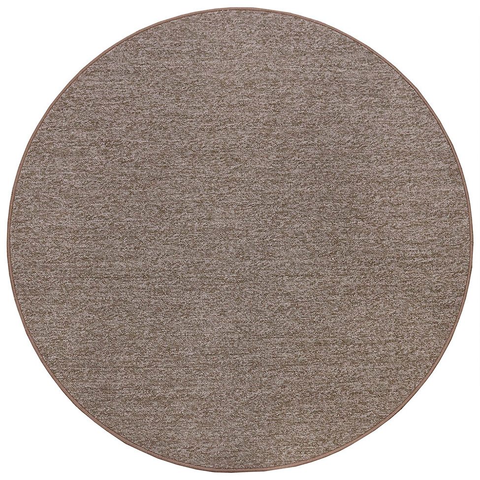 Tapete Tufting Itapuá Master Redondo Poliéster (140x140) Camurça