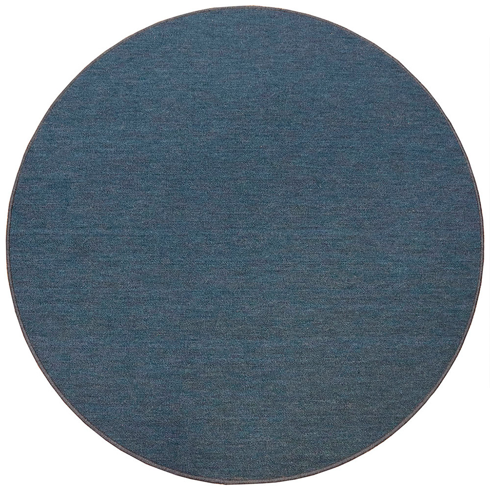 Tapete Tufting Itapuá Master Redondo Poliéster (140x140) Indigo
