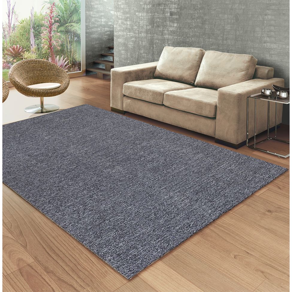 Tapete Tufting Itapuá Master Retangular Poliéster (200x250) Prata
