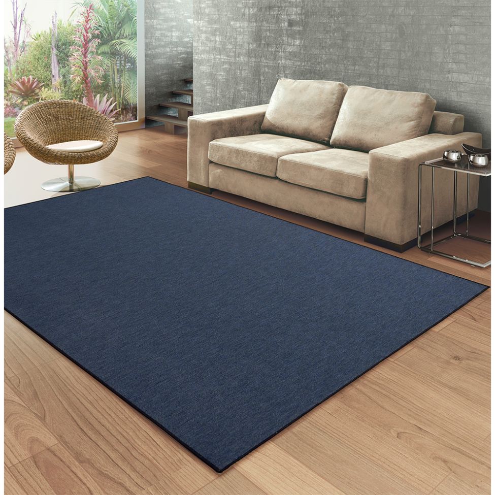 Tapete Tufting Itapuá Master Retangular Poliéster (200x300) Indigo