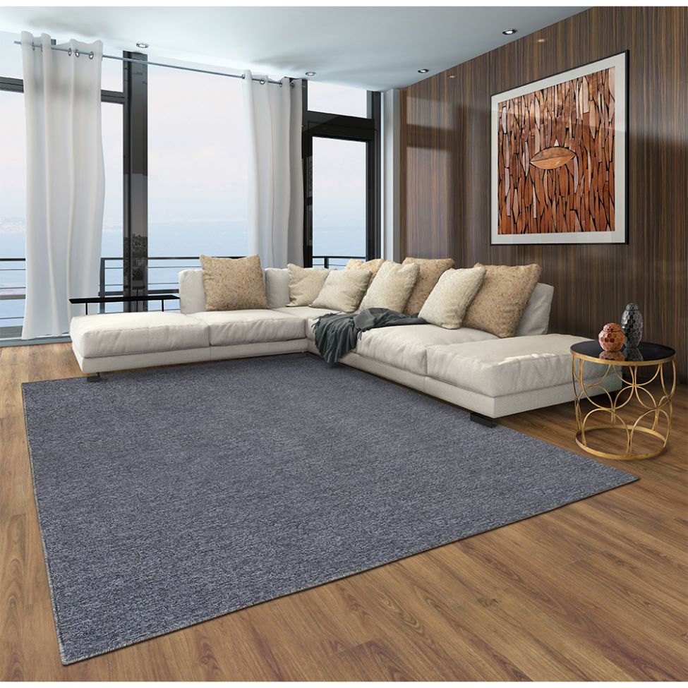 Tapete Tufting Itapuá Master Retangular Poliéster (250x300) Prata