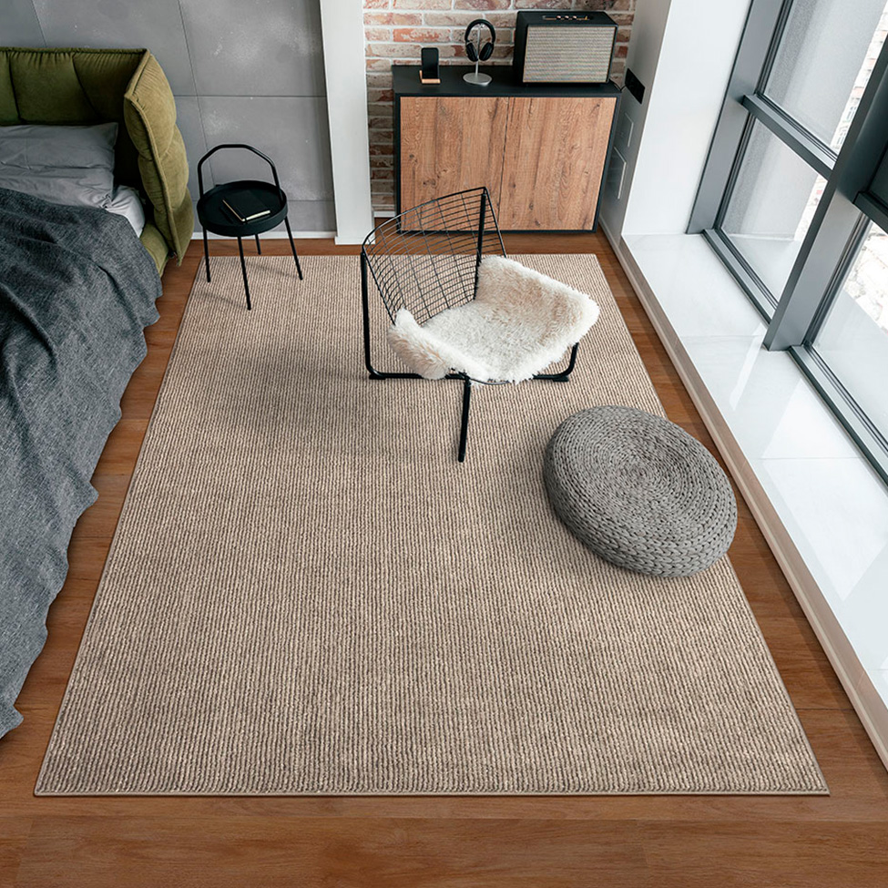 Tapete Tufting Los Angeles Retangular Polipropileno (150x200) Granito