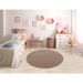 Tapete Tufting Lumiere Redondo Polipropileno (140x140) Amêndoa
