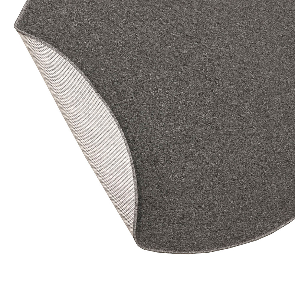 Tapete Tufting Lumiere Redondo Polipropileno (140x140) Cinza