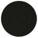 Tapete Tufting Lumiere Redondo Polipropileno (140x140) Preto