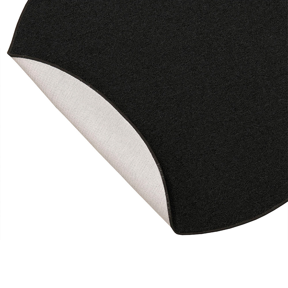 Tapete Tufting Lumiere Redondo Polipropileno (140x140) Preto