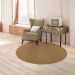 Tapete Tufting Lumiere Redondo Polipropileno (140x140) Tabaco
