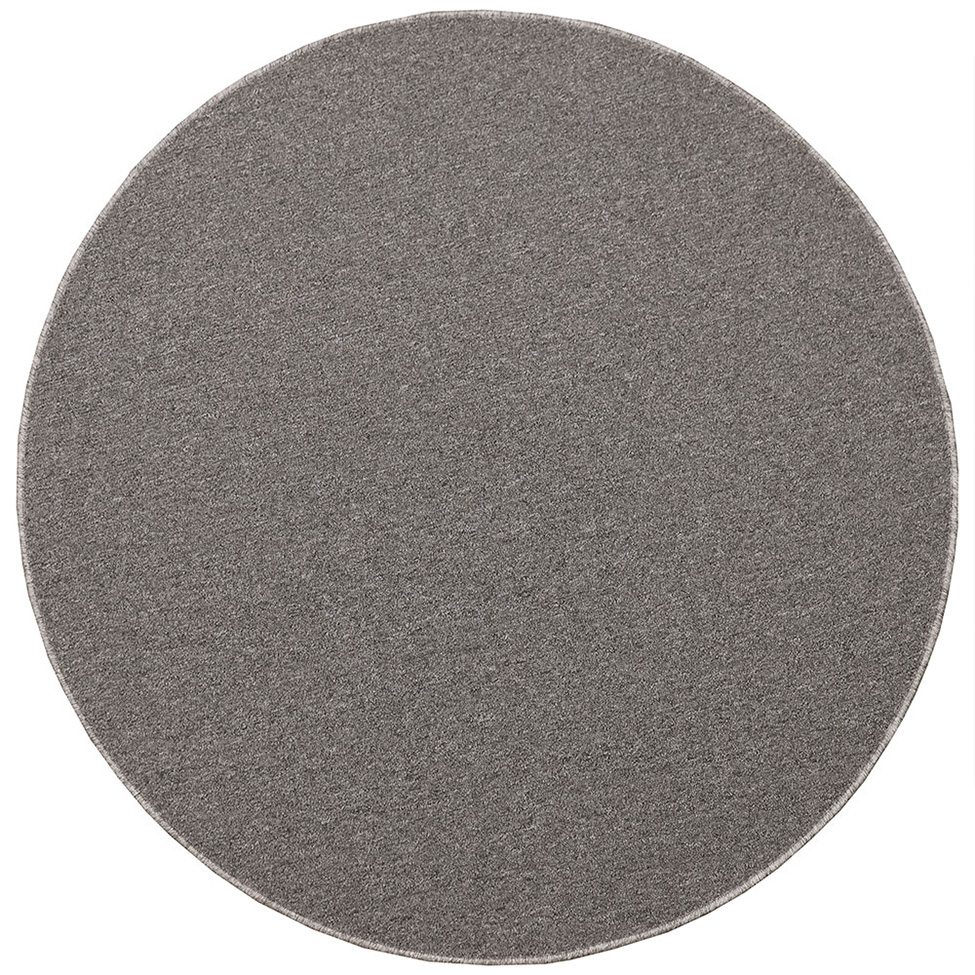 Tapete Tufting Lumiere Redondo Polipropileno (290x290) Cinza