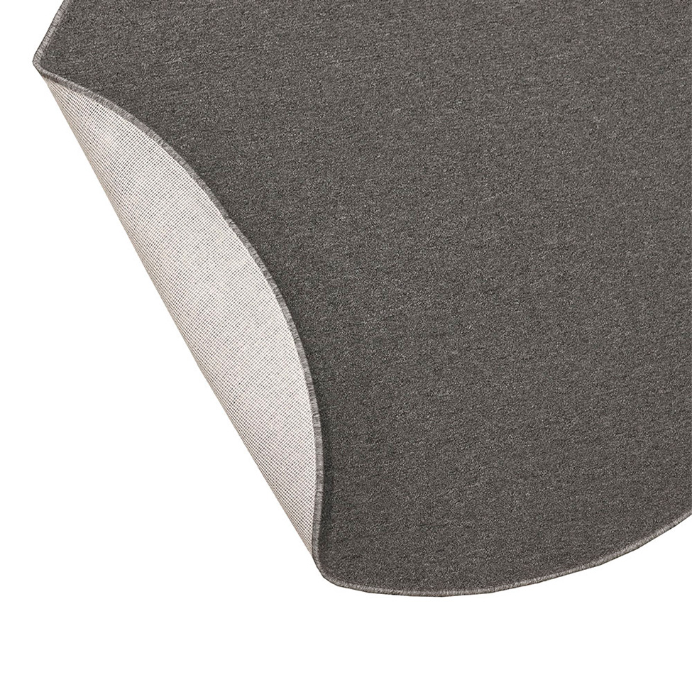 Tapete Tufting Lumiere Redondo Polipropileno (290x290) Cinza
