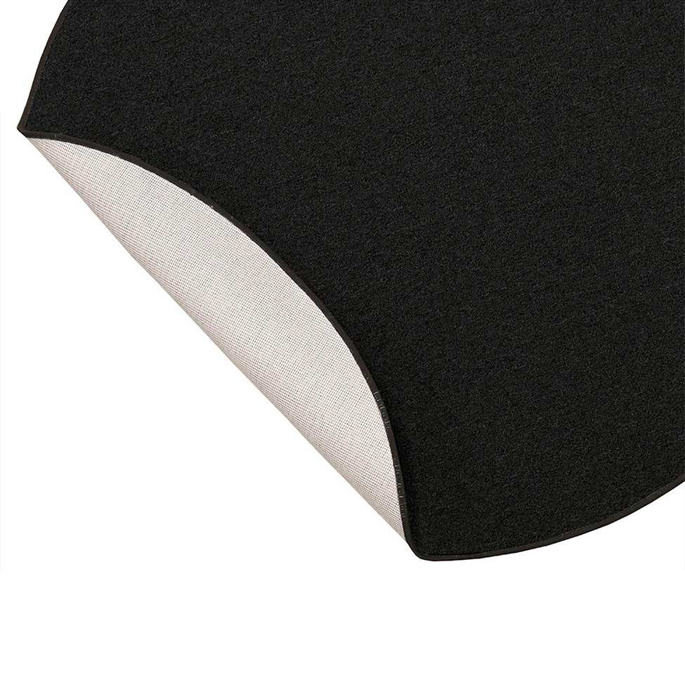 Tapete Tufting Lumiere Redondo Polipropileno (290x290) Preto
