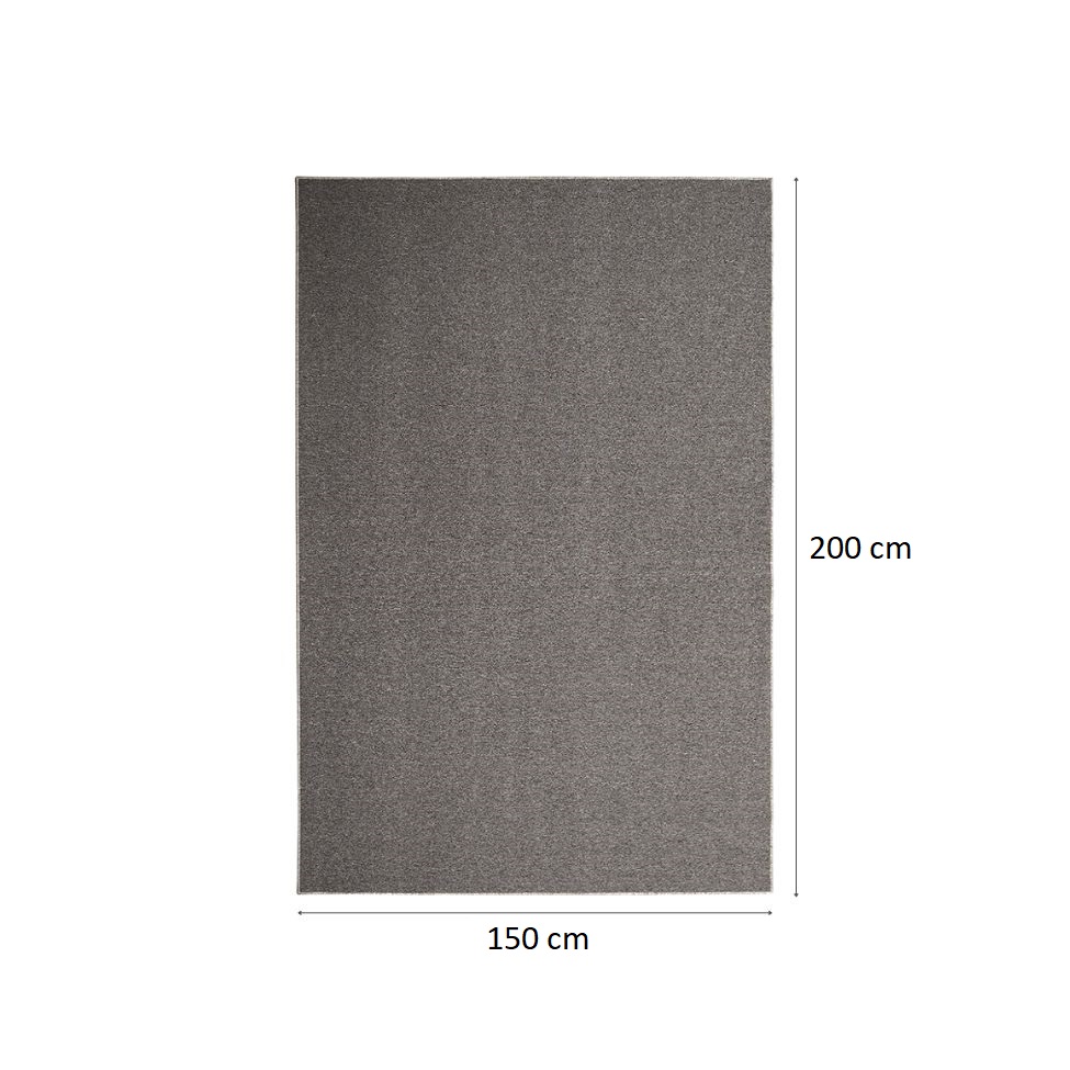Tapete Tufting Lumiere Retangular Bouclé (150x200) Cinza Mescla