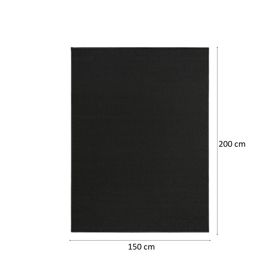 Tapete Tufting Lumiere Retangular Bouclé (150x200) Preto