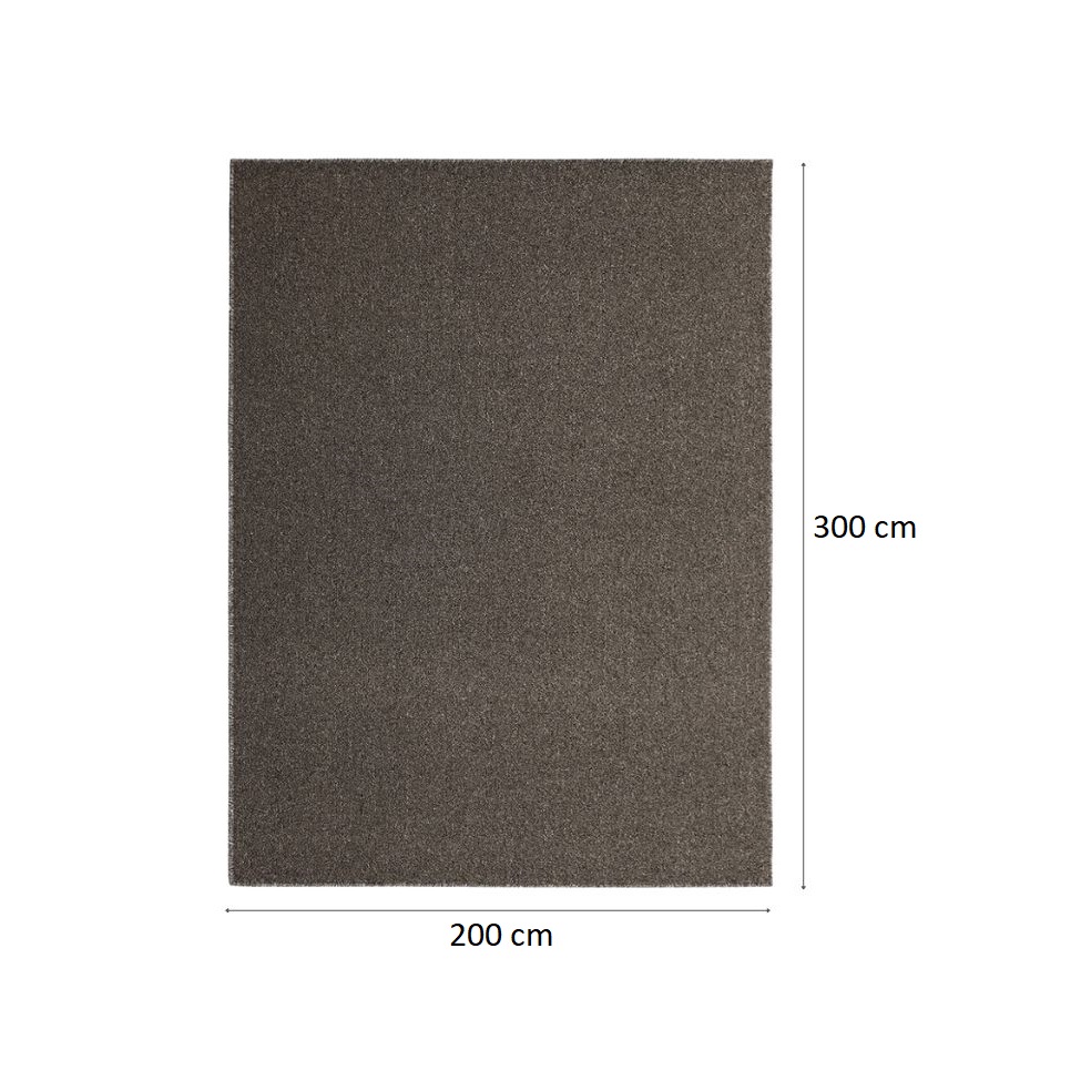 Tapete Tufting Lumiere Retangular Bouclé (200x300) Ônix