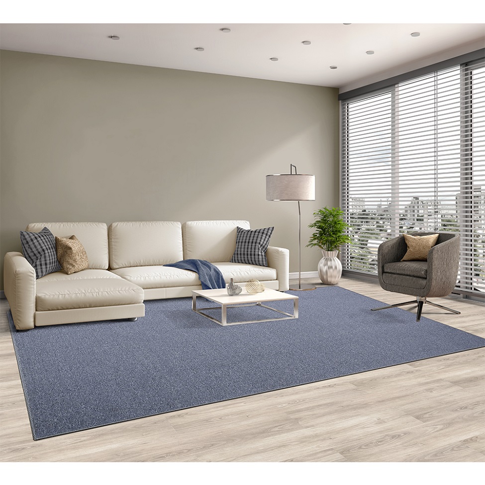 Tapete Tufting Lumiere Retangular Bouclé (200x300) Celeste