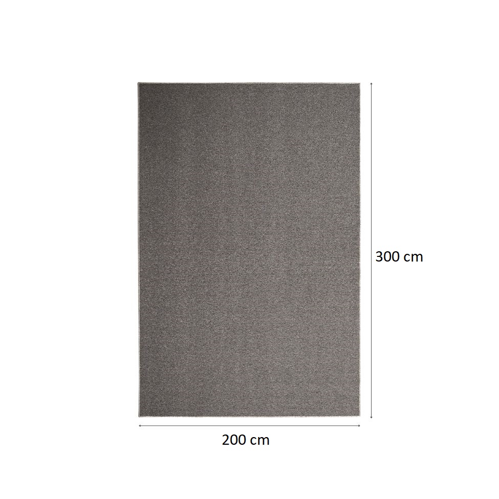 Tapete Tufting Lumiere Retangular Bouclé (200x300) Cinza Mescla
