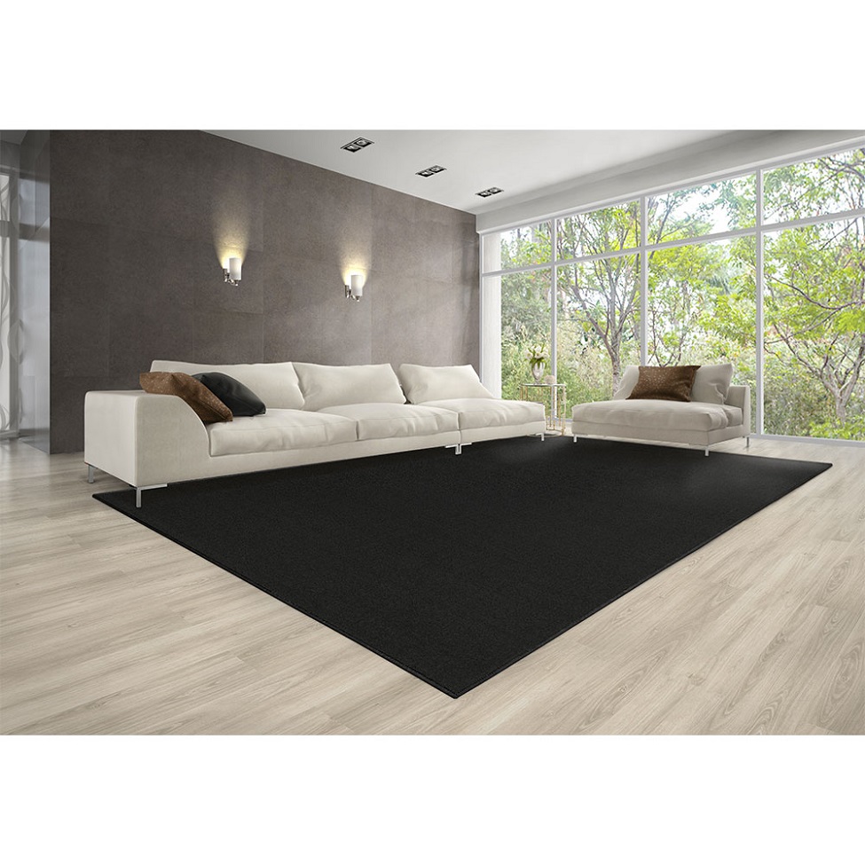 Tapete Tufting Lumiere Retangular Bouclé (200x300) Preto