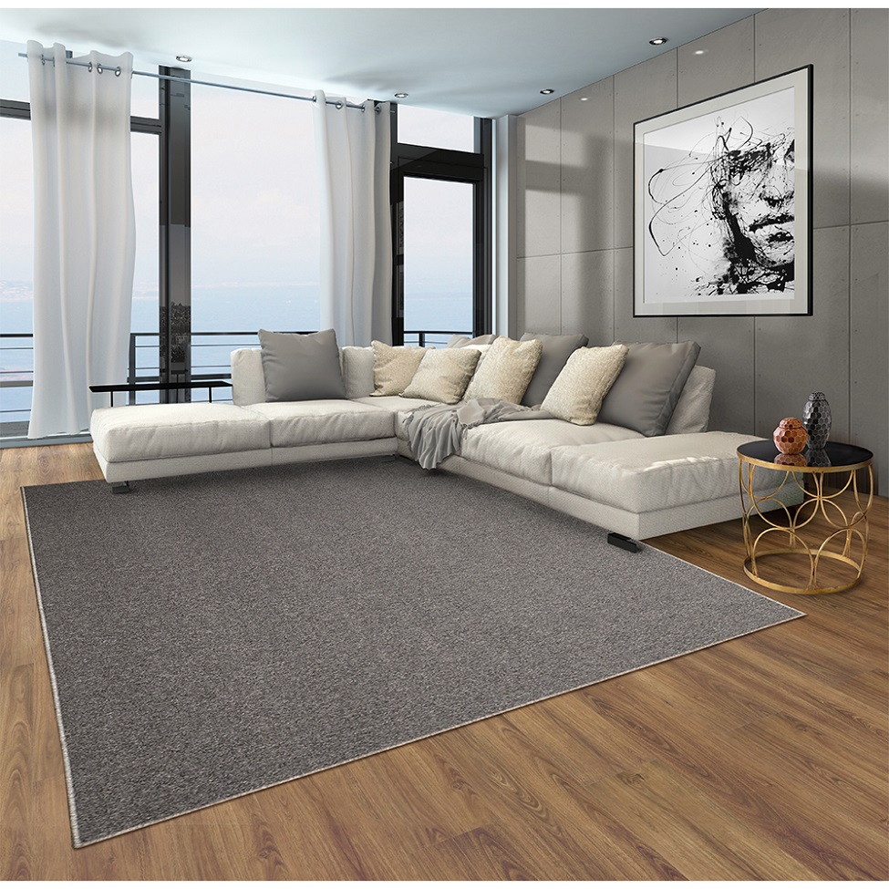 Tapete Tufting Lumiere Retangular Bouclé (250x300) Cinza Mescla