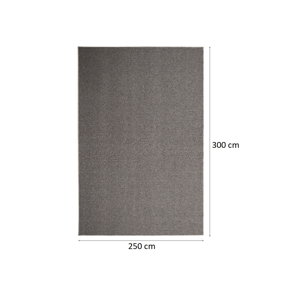 Tapete Tufting Lumiere Retangular Bouclé (250x300) Cinza Mescla