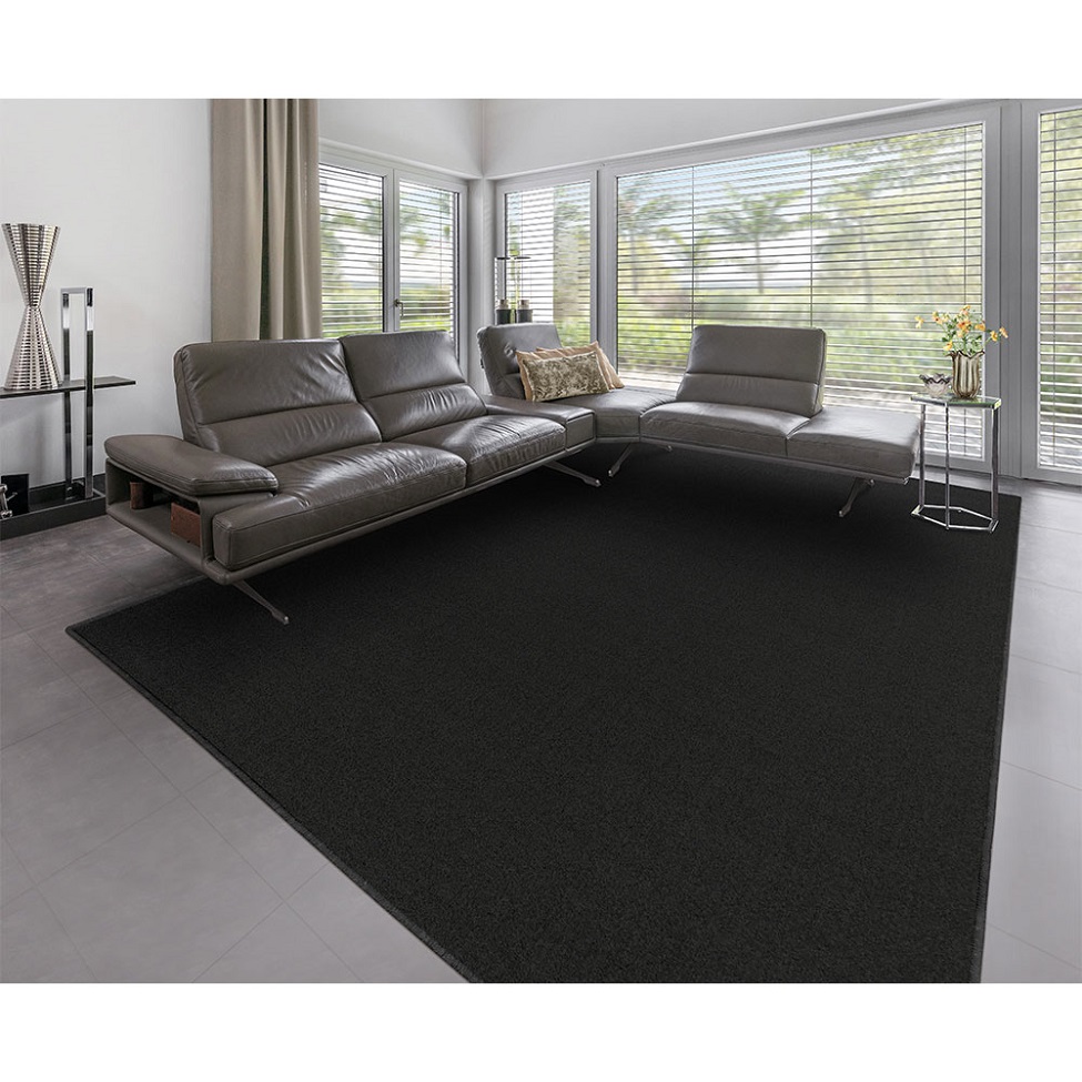 Tapete Tufting Lumiere Retangular Bouclé (250x300) Preto