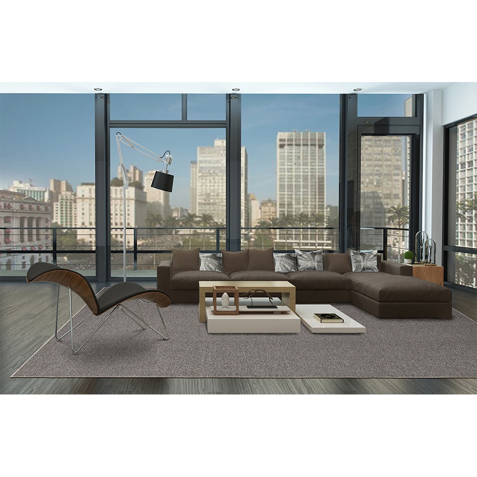 Tapete Tufting Lumiere Retangular Bouclé (300x400) Cinza Mescla