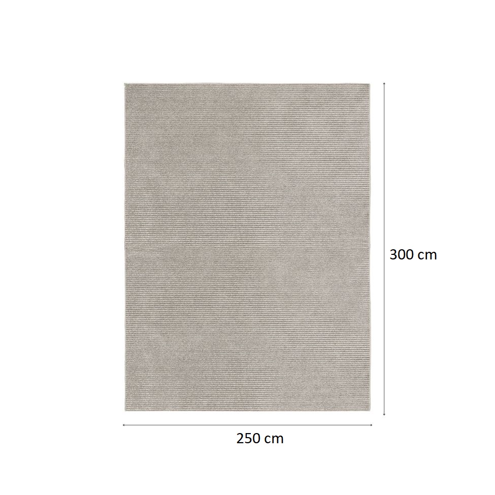 Tapete Tufting Mariana Retangular Veludo (250x300) Cinza