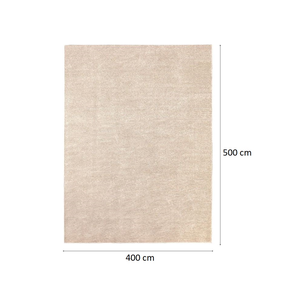 Tapete Tufting Mariana Retangular Veludo (400x500) Bege